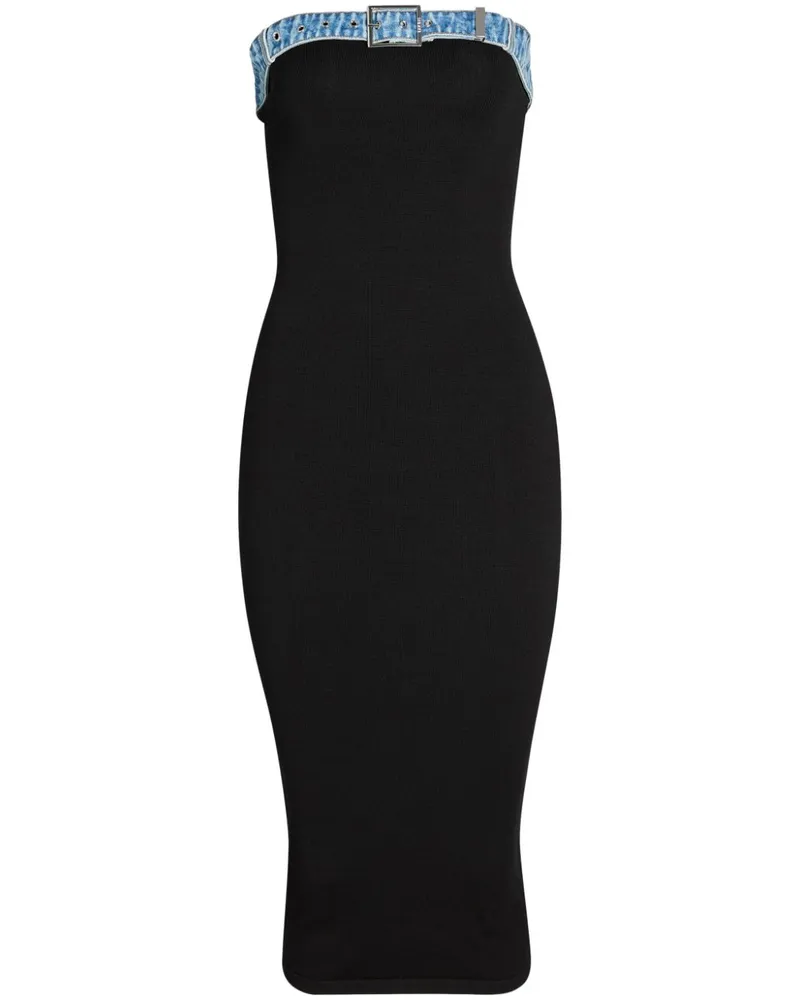 SER.O.YA Gestricktes Blanche Kleid - Schwarz Schwarz
