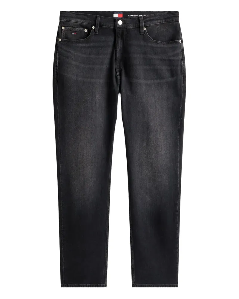 Tommy Hilfiger Ryan logo-patch straight jeans - Schwarz Schwarz