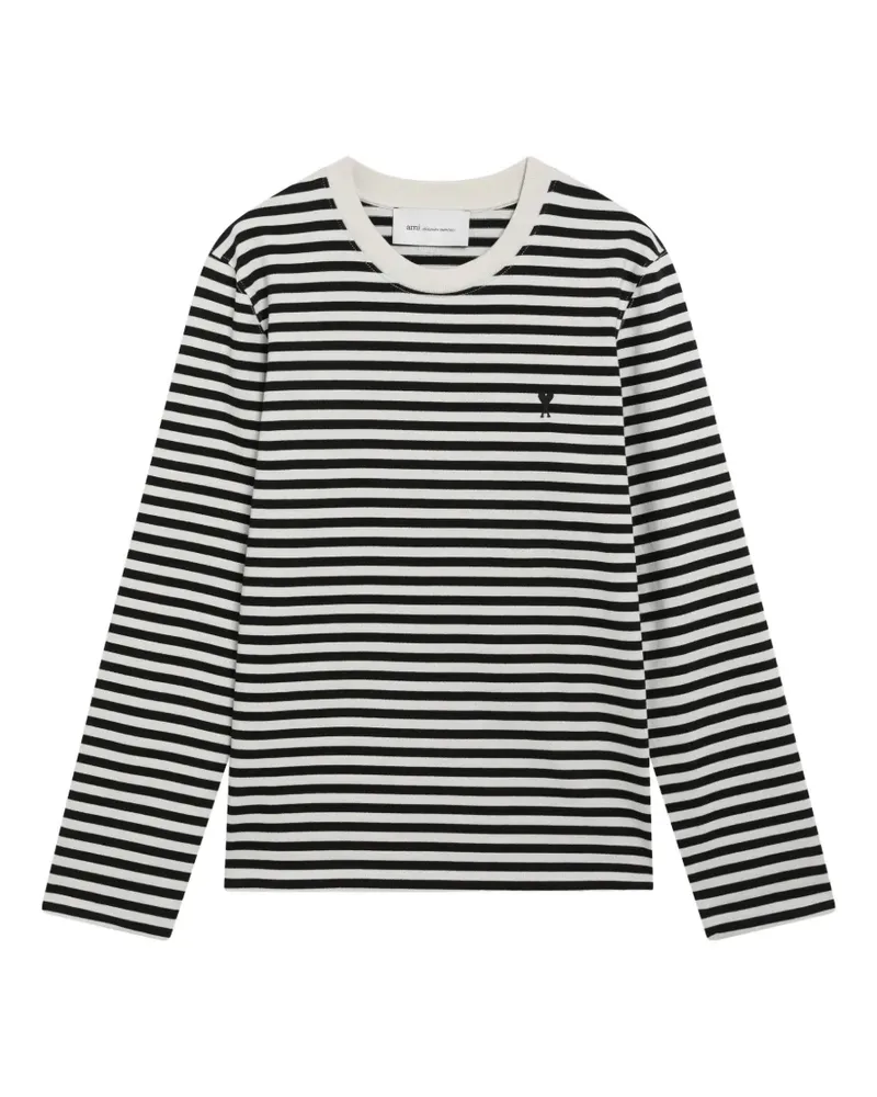 AMI Paris T-Shirt mit Ami de Coeur - Nude Nude