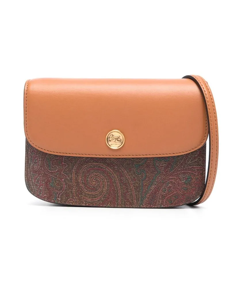 Etro Kleine Essential Umhängetasche - Braun Braun