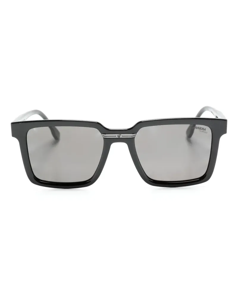 Carrera Sonnenbrille mit eckigem Gestell - Schwarz Schwarz