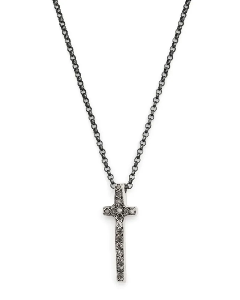 Rosa Maria Halskette mit Diamanten - Silber Silber