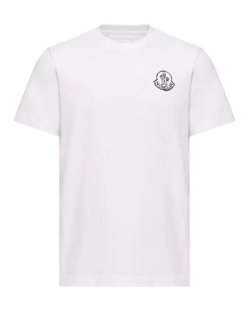 Moncler logo-patch T-shirt - Weiß Weiß