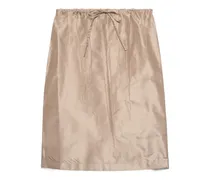 Bleistiftrock mit Kordelzug - Nude