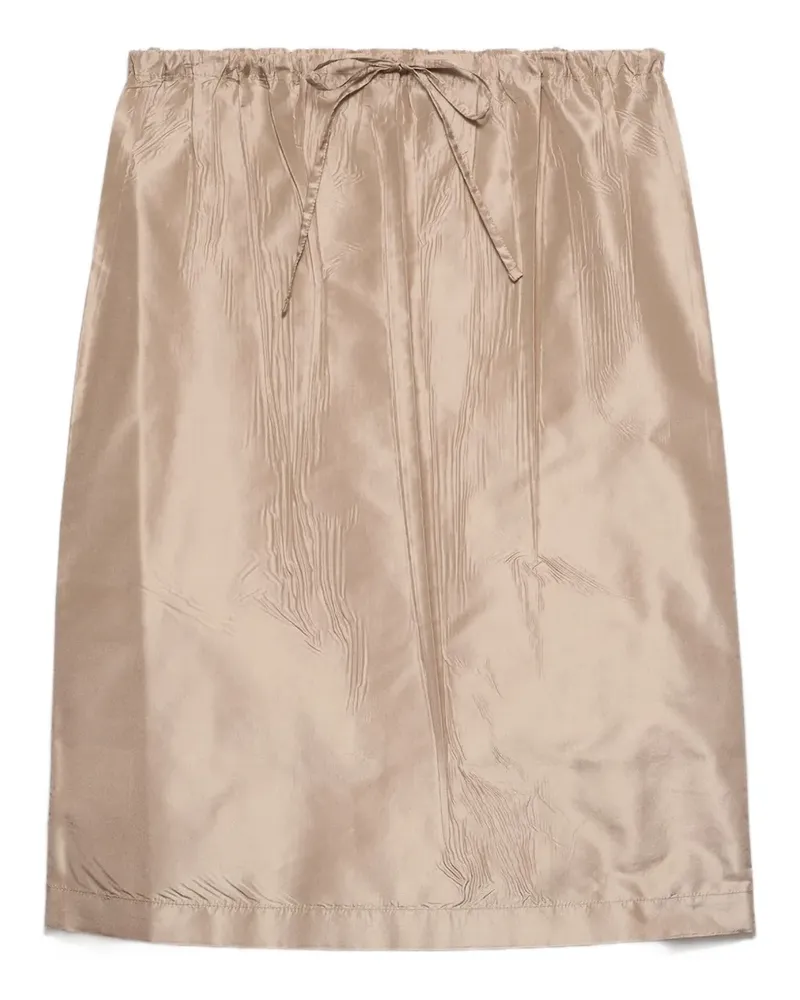 Prada Bleistiftrock mit Kordelzug - Nude Nude