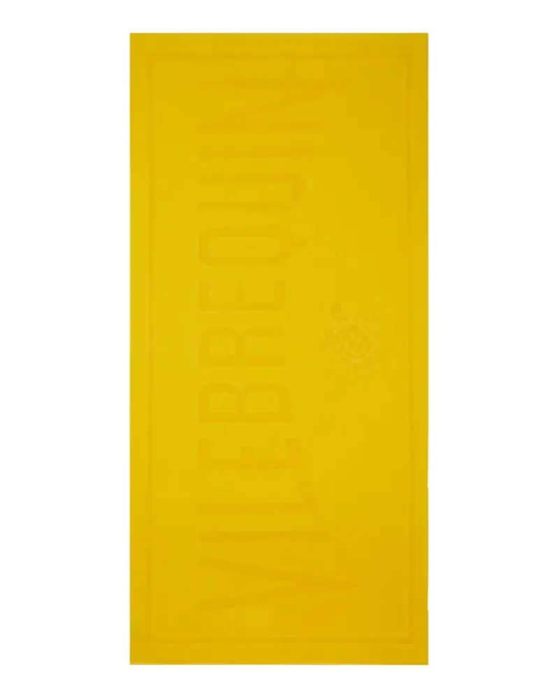 Vilebrequin logo beach towel - Gelb Gelb
