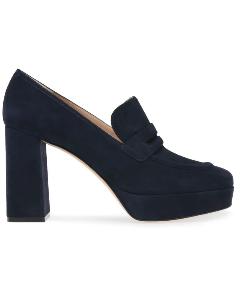 Gianvito Rossi Pumps aus Wildleder 70mm - Blau Blau