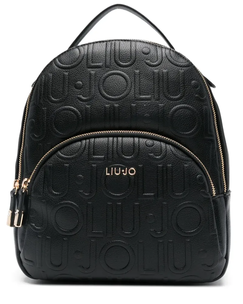 Liu Jo Rucksack mit Logo-Prägung - Schwarz Schwarz