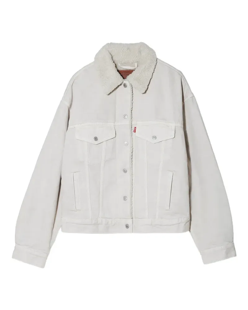 Levi's sherpa-collar denim jacket - Nude Nude