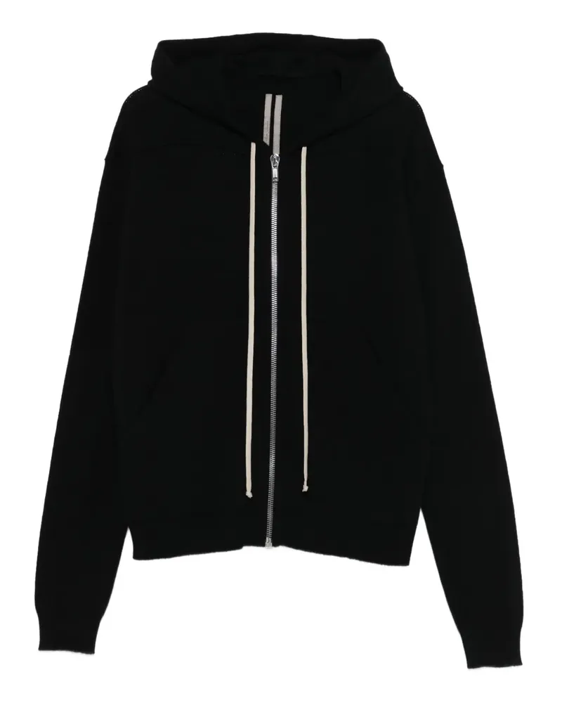 Rick Owens Kapuzenjacke mit Reißverschluss - Schwarz Schwarz