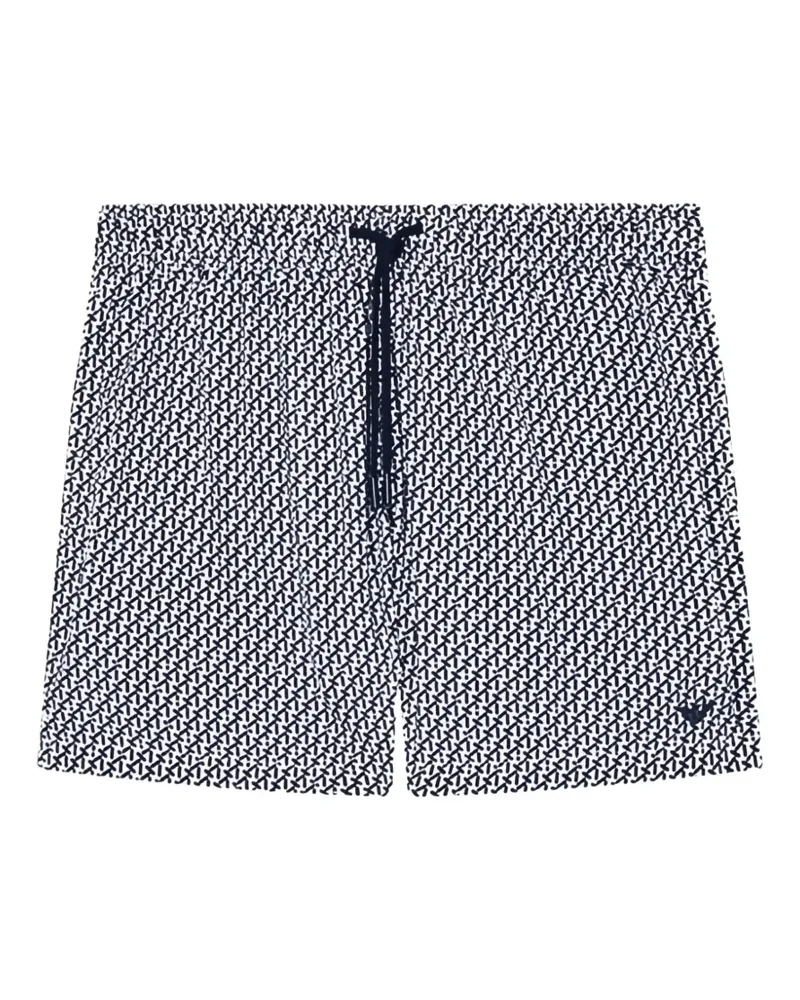 Emporio Armani patterned swim shorts - Weiß Weiß