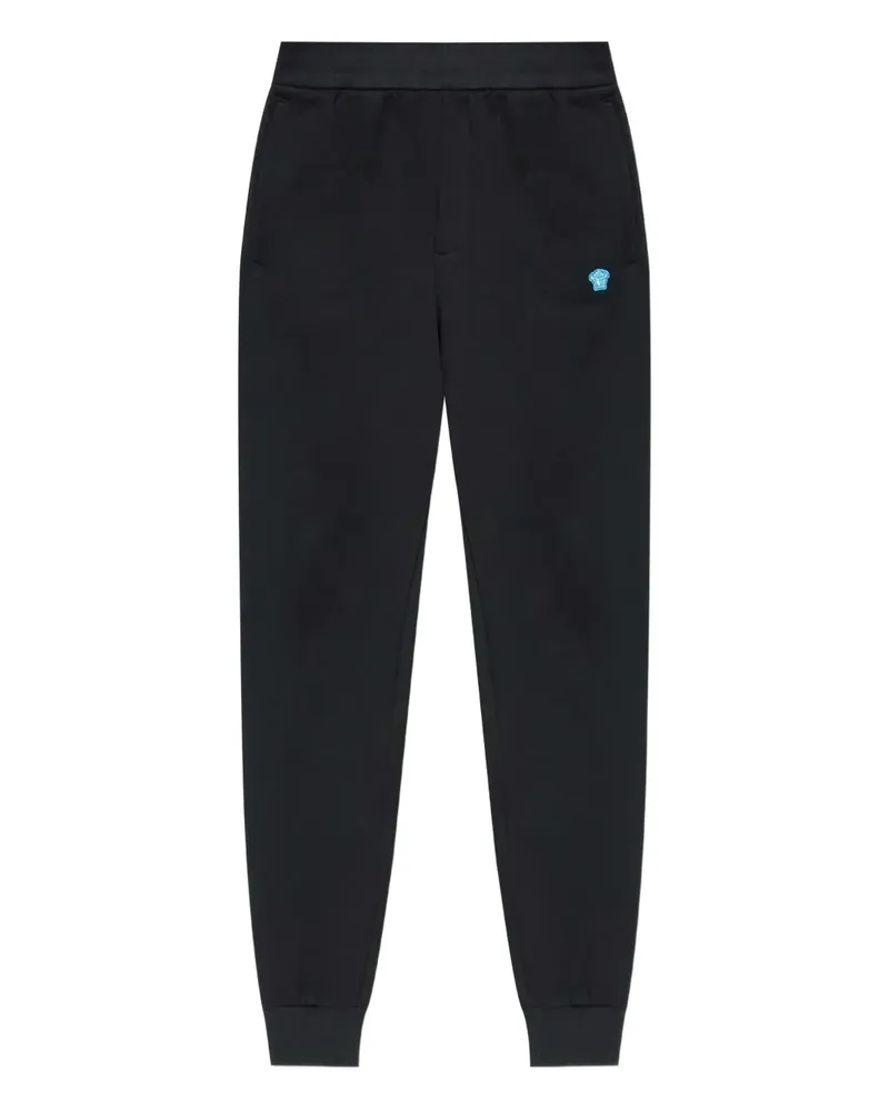 Versace Jogginghose mit Logo-Stickerei - Schwarz Schwarz