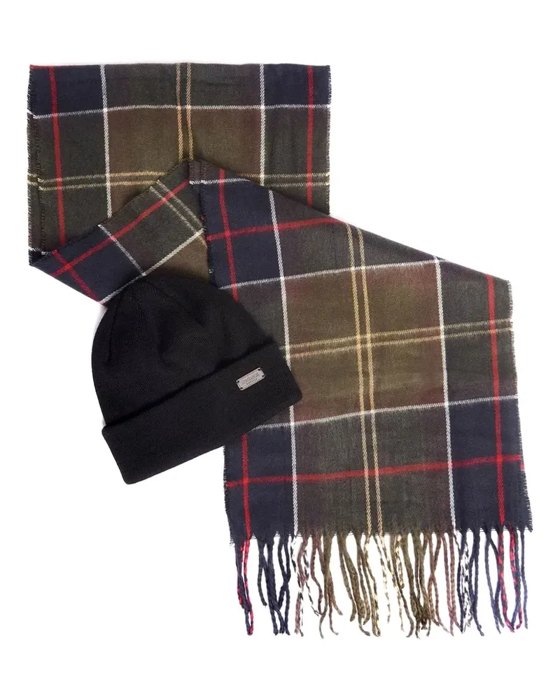 Barbour tartan scarf (set of two) - Schwarz Schwarz