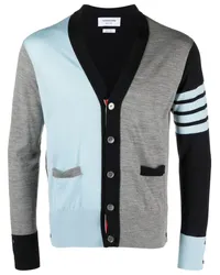 Thom Browne Cardigan mit V-Ausschnitt Blau