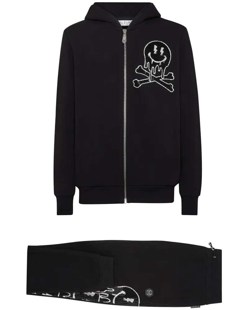 Philipp Plein Skeleton Jogginganzug - Schwarz Schwarz