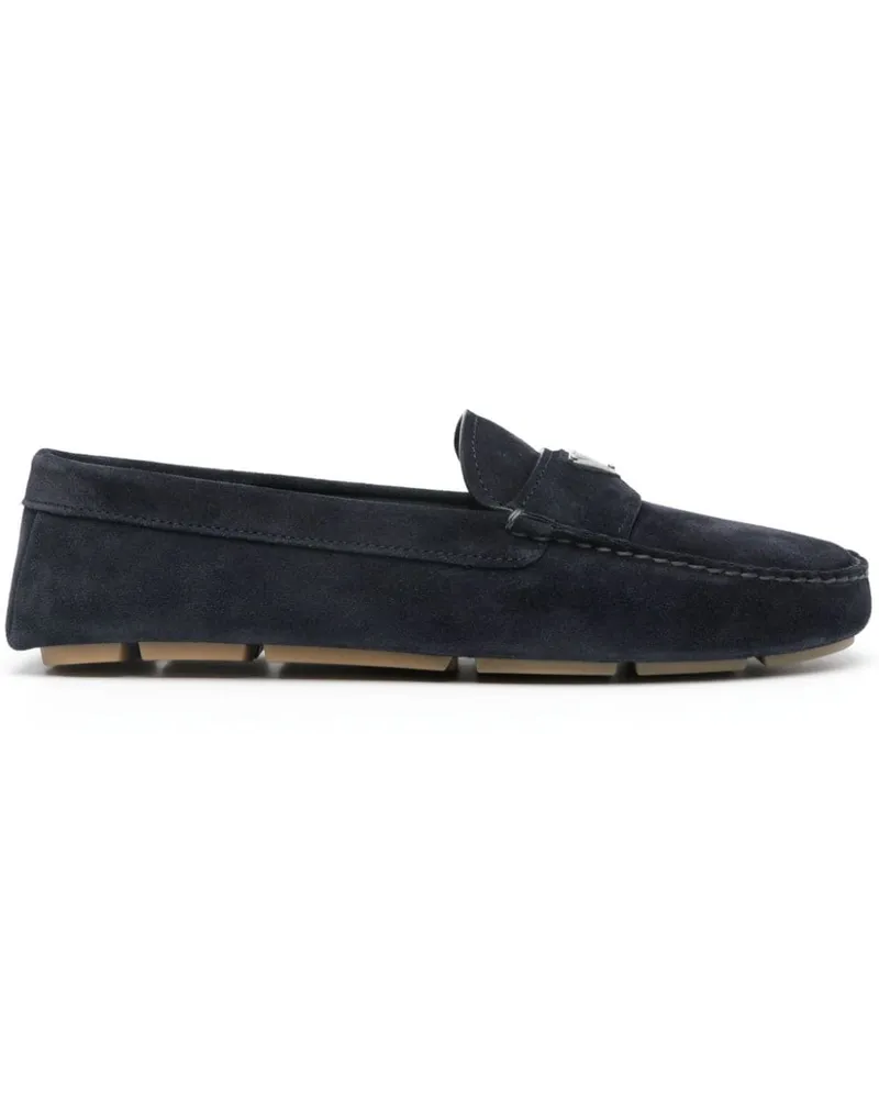 Prada Wildleder-Loafer Blau