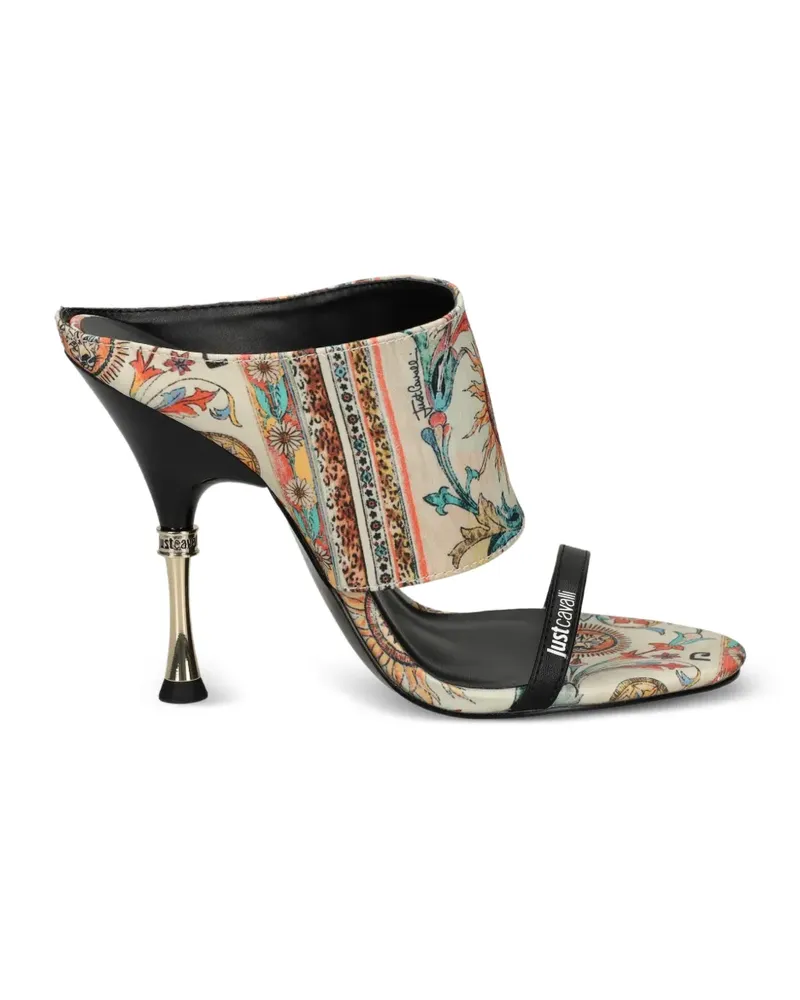 Just Cavalli Sandalen mit grafischem Print - Nude Nude