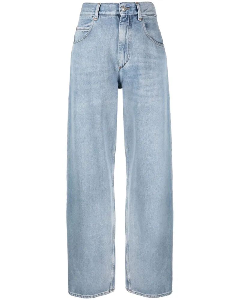 Isabel Marant Halbhohe Joanny Straight-Leg-Jeans - Blau Blau