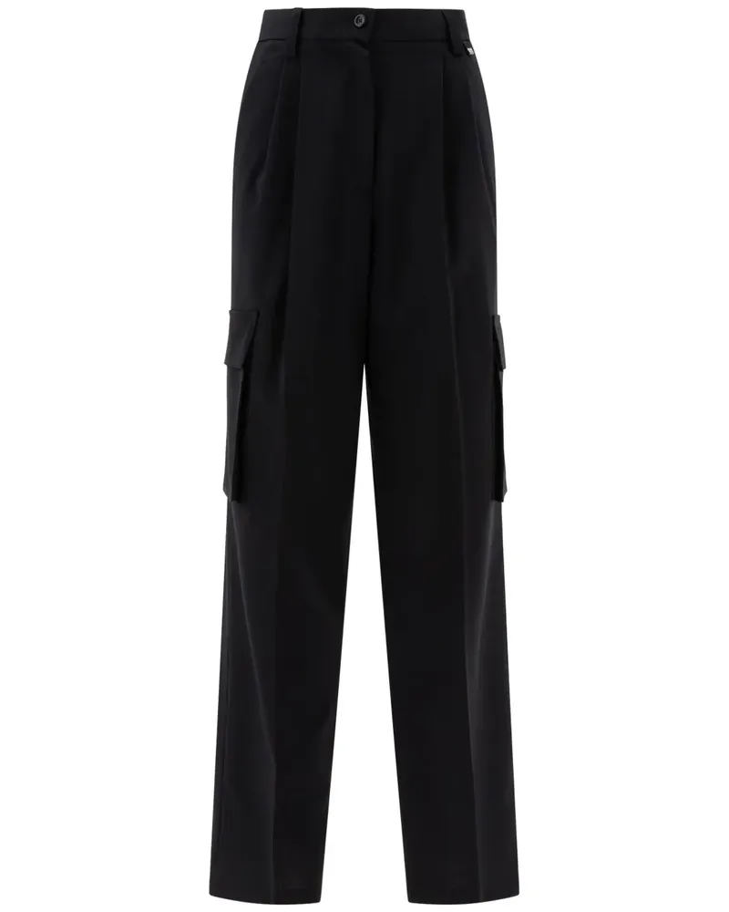 Herno Cargohose mit Bundfalten - Schwarz Schwarz