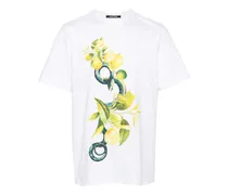 T-Shirt mit Lemon and Snake-Print