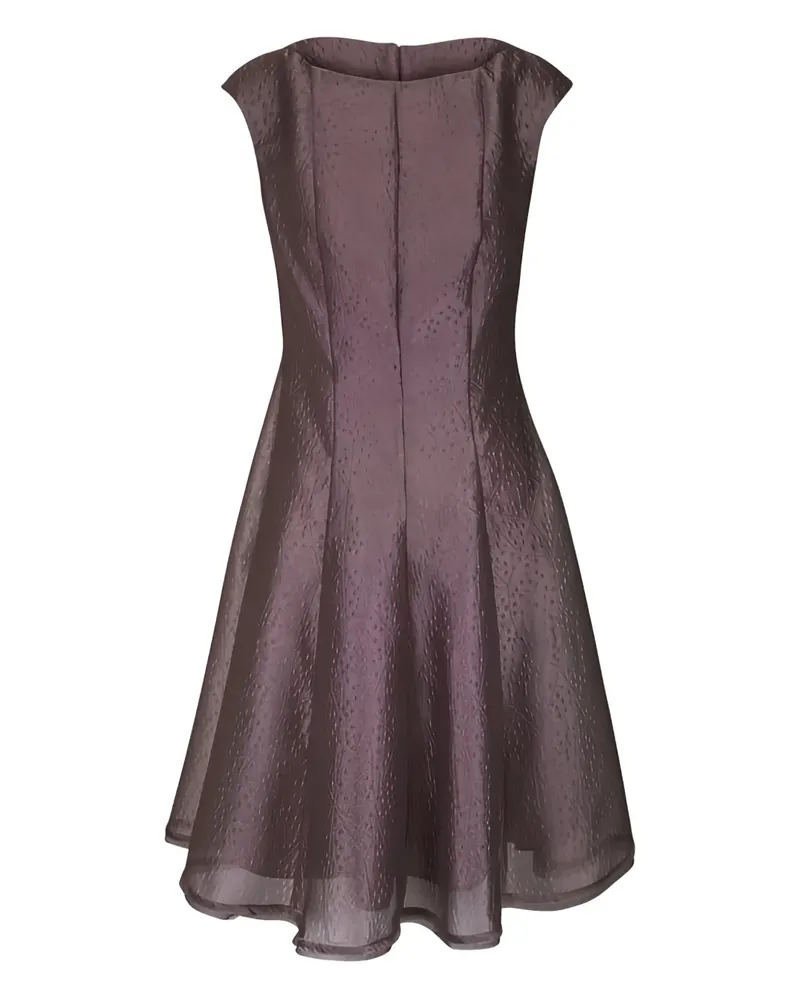 Talbot Runhof boat-neck mini dress - Violett Violett