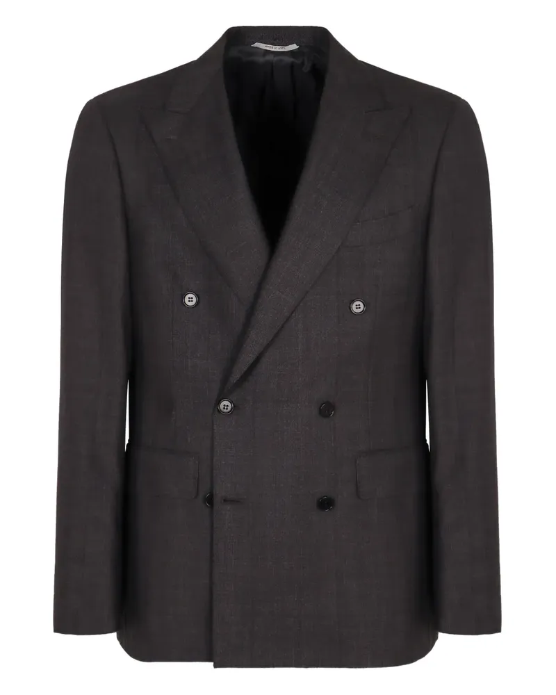 Canali Doppelreihiger Anzug - Braun Braun