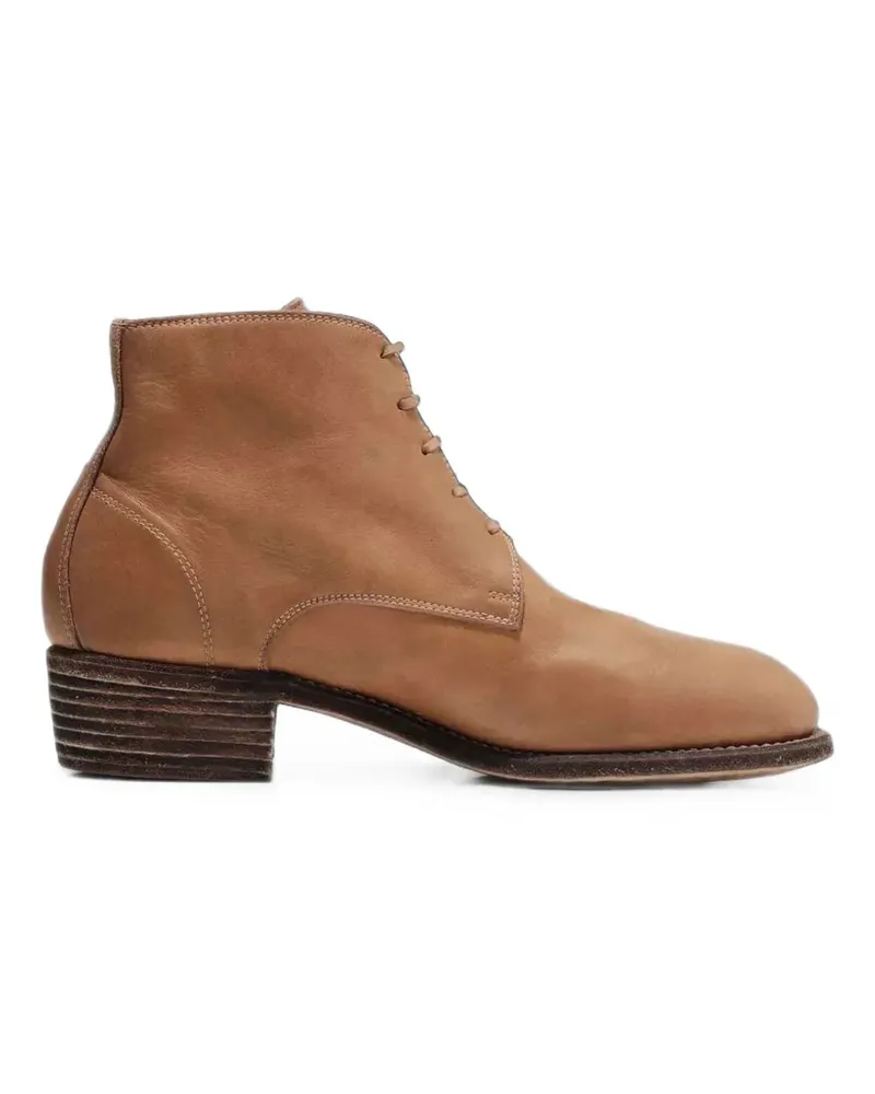 Undercover x Guidi Desert-Boots aus Leder - Nude Nude