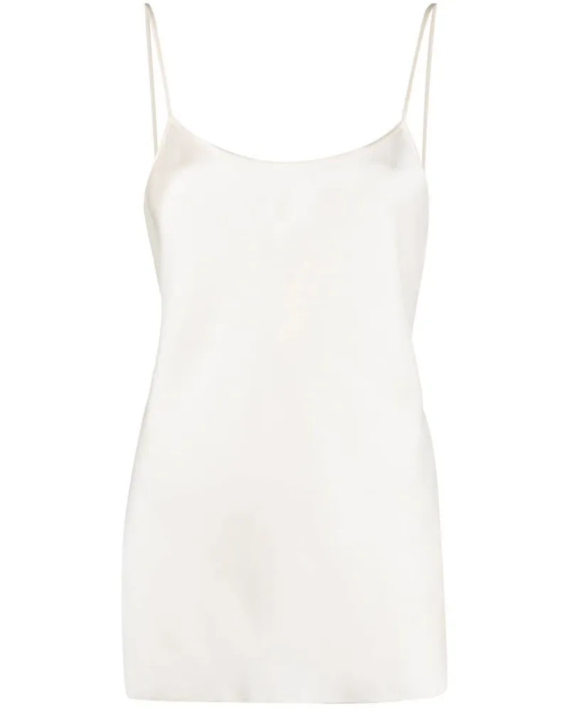 Victoria Beckham Top mit V-Ausschnitt - Nude Nude