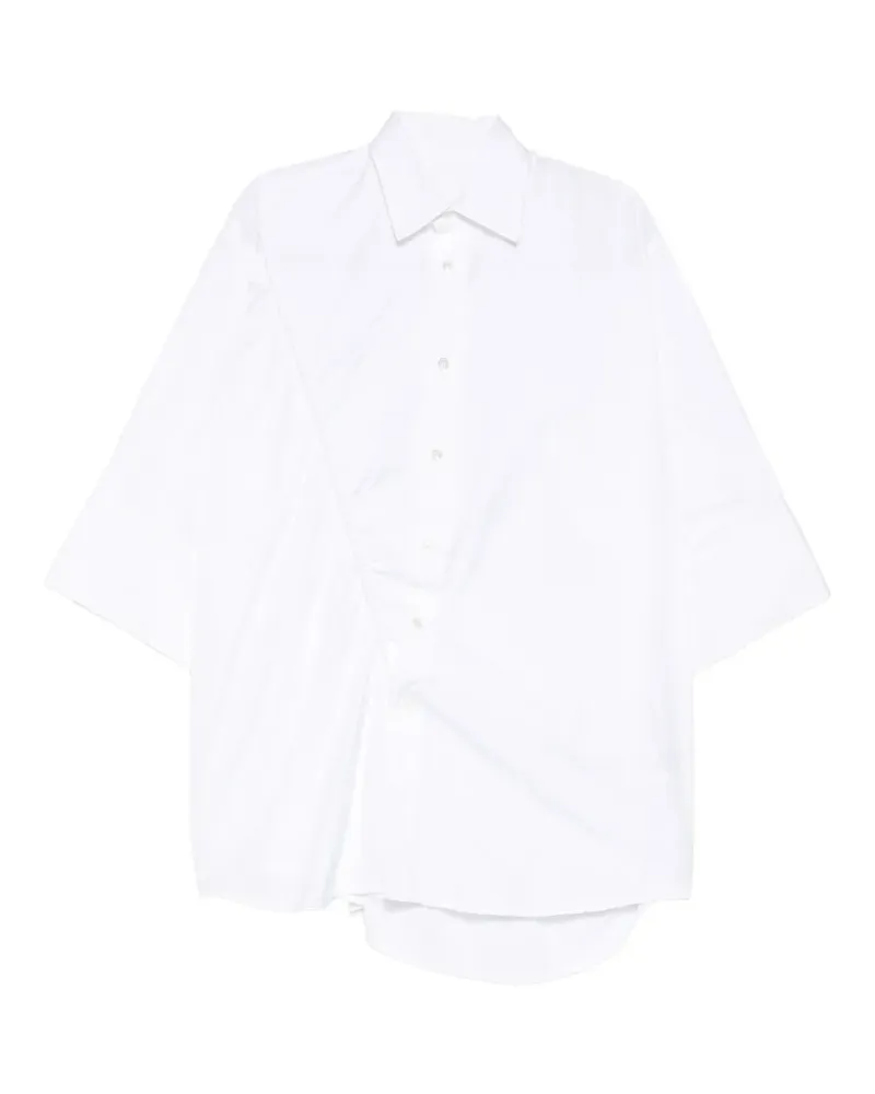 Marina Yee draped-detail shirt - Weiß Weiß