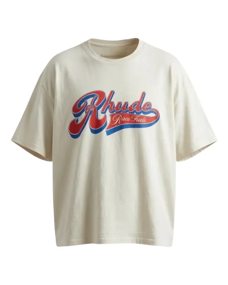 RHUDE Pit Stop T-shirt - Nude Nude