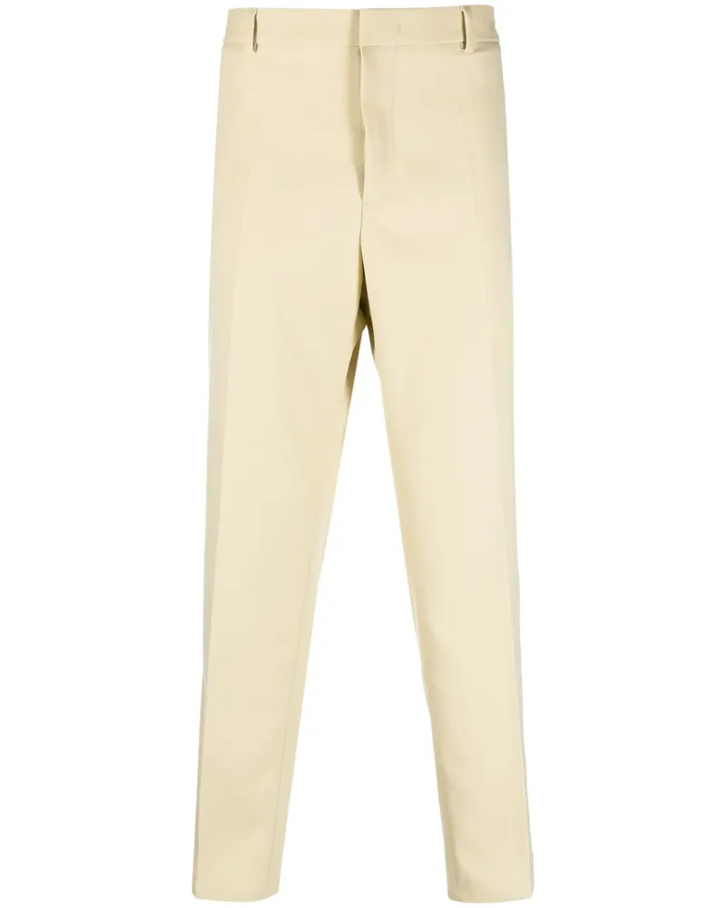 Jil Sander Halbhohe Straight-Leg-Hose - Nude Nude