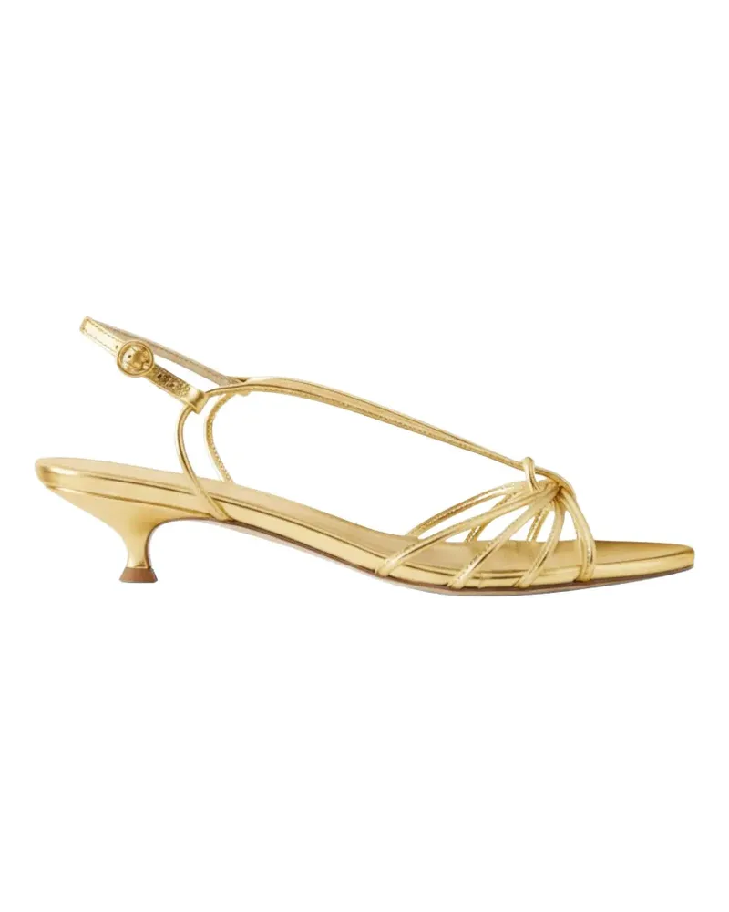 aeyde Amara metallic-effect sandals - Gold Gold