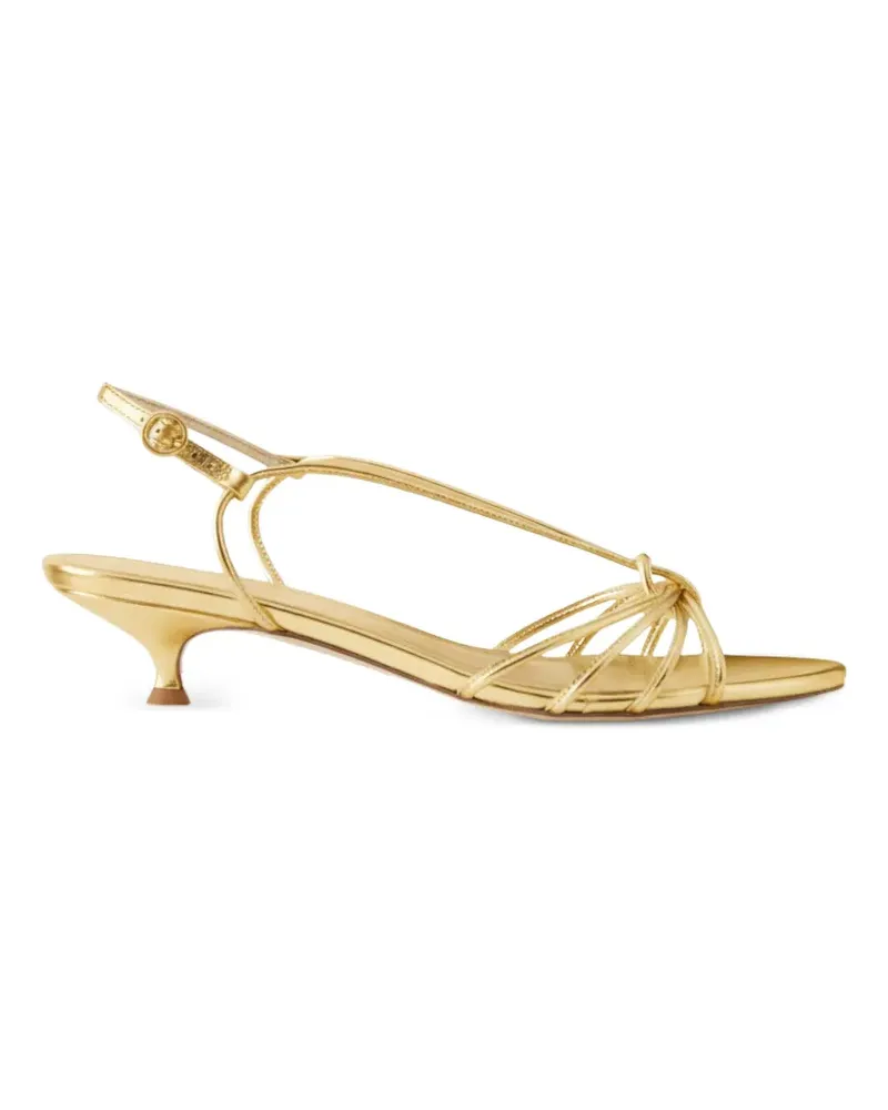 aeyde Amara metallic-effect sandals - Gold Gold