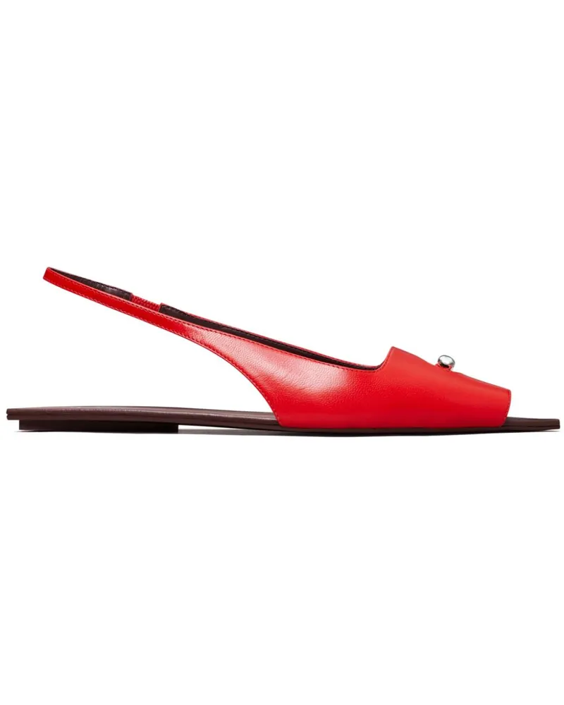 Tory Burch Pierced Slingback-Sandalen - Rot Rot