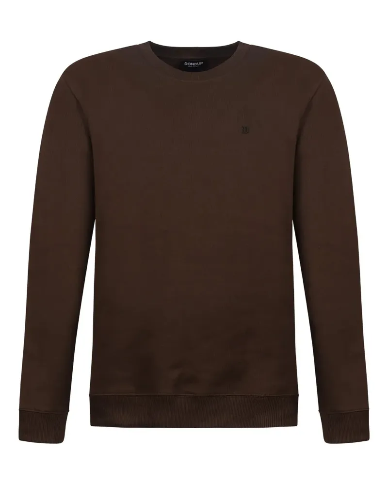 Dondup Sweatshirt mit Logo-Stickerei - Braun Braun