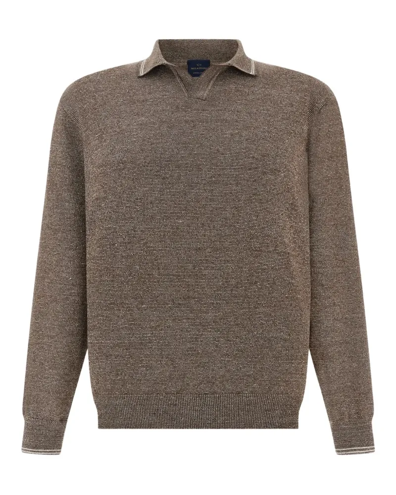 Paul & Shark open-collar polo shirt - Braun Braun