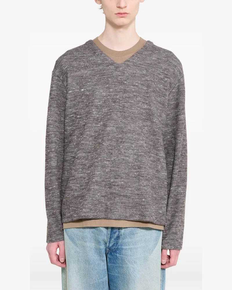 Lady White Co. V-neck sweater - Braun Braun