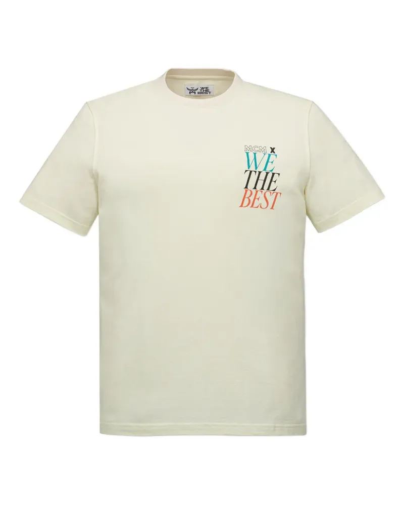 MCM We the Best T-Shirt mit Logo-Print - Weiß Weiß