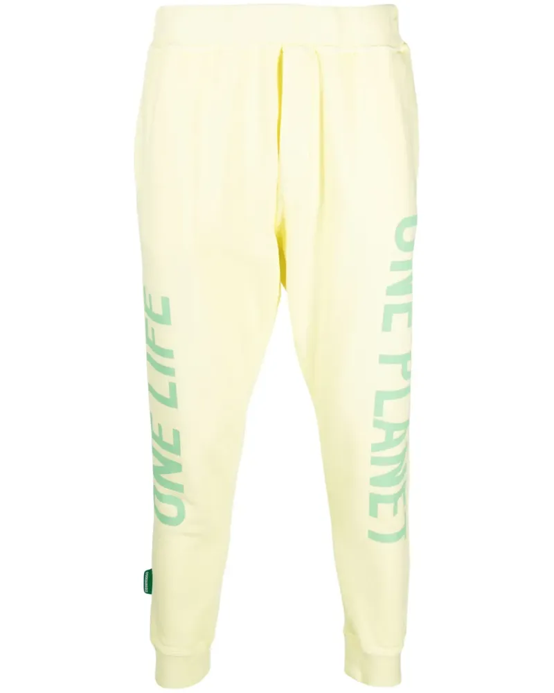 Dsquared2 Jogginghose mit Logo-Print - Gelb Gelb