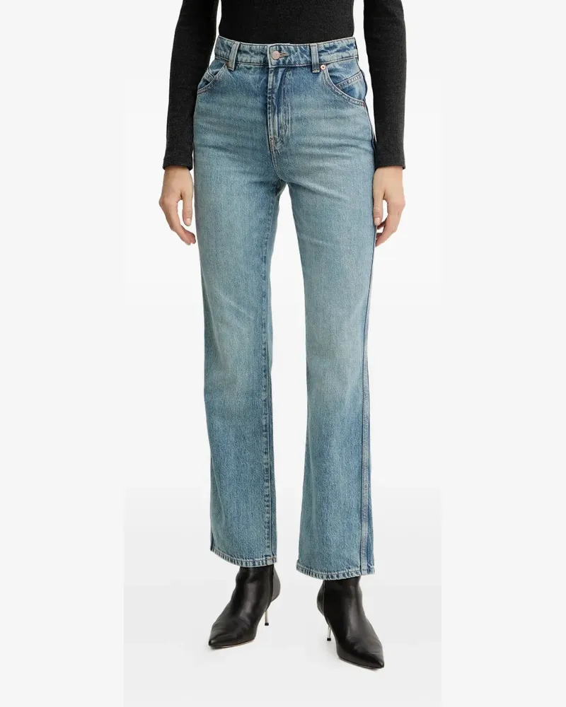 HUGO BOSS logo-patch jeans - Blau Blau