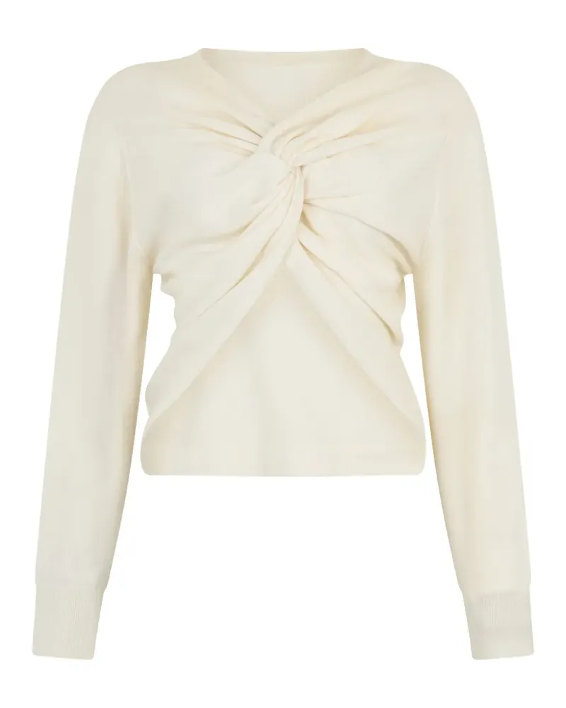 Fabiana Filippi draped long-sleeves sweater - Nude Nude