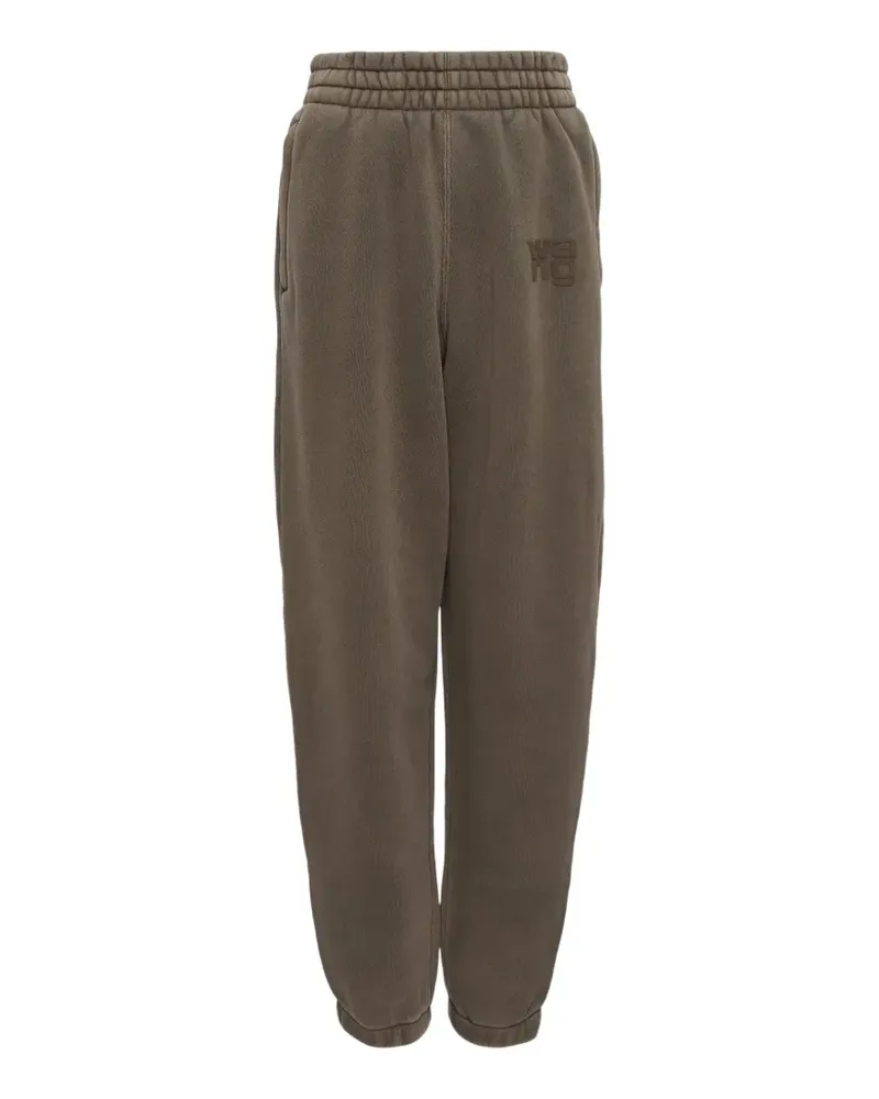 Alexander Wang logo-embroidered track pants - Braun Braun