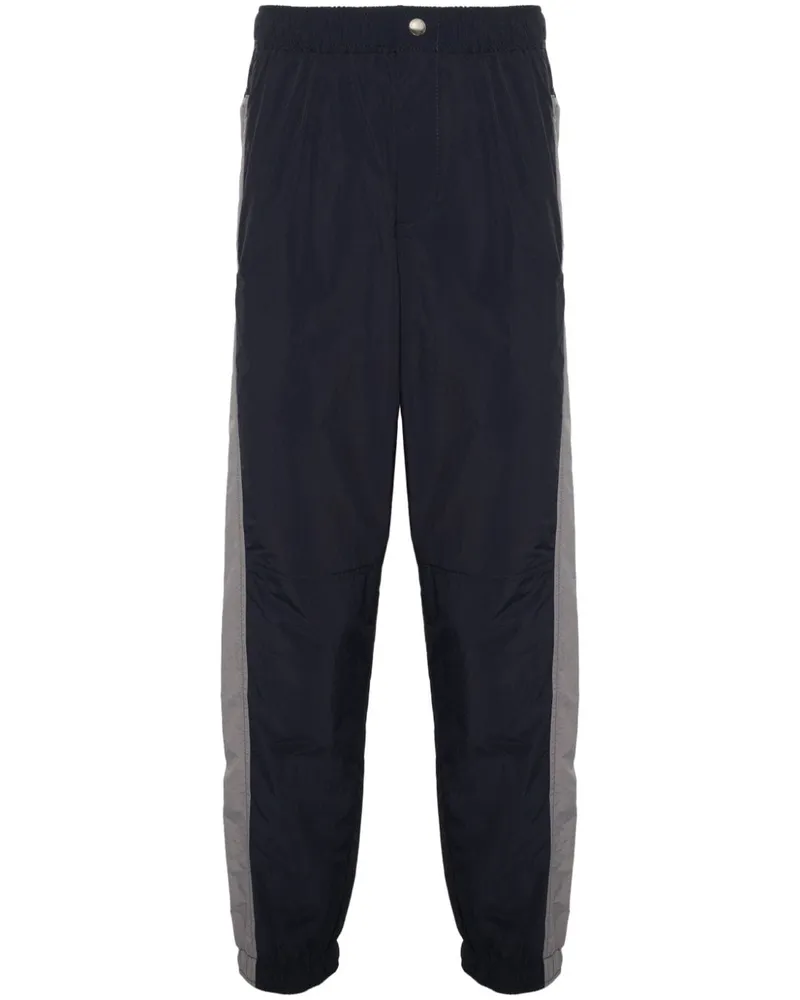 Kitsuné Jogginghose in Colour-Block-Optik - Blau Blau