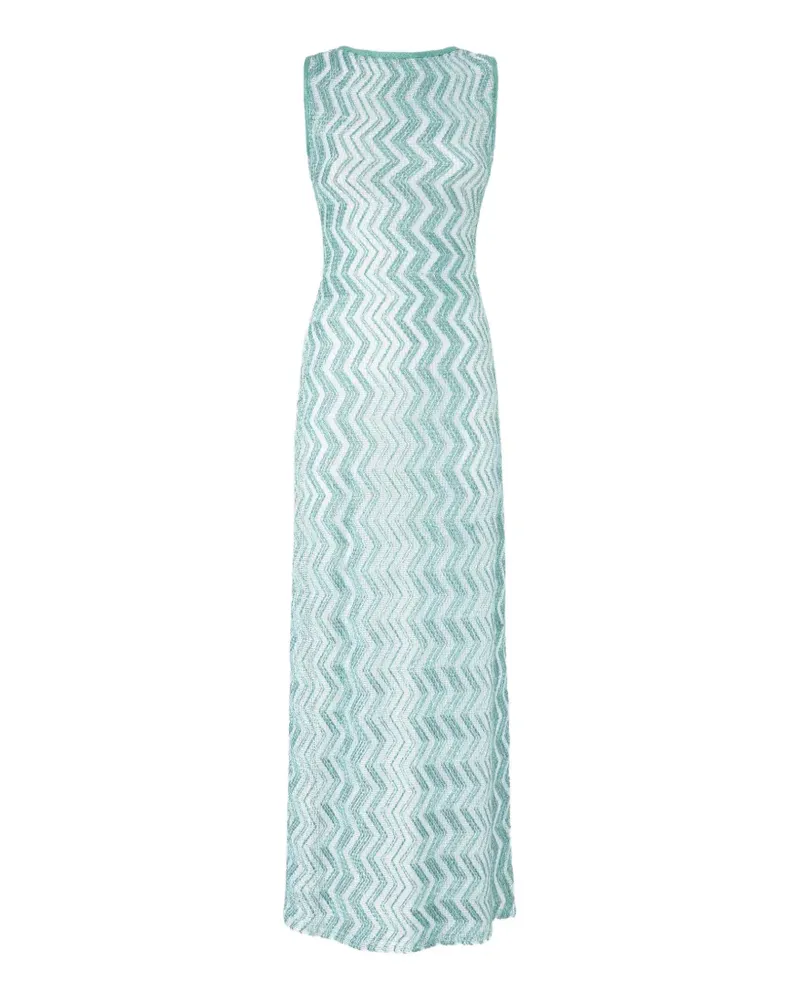 Missoni chevron midi beach dress - Weiß Weiß