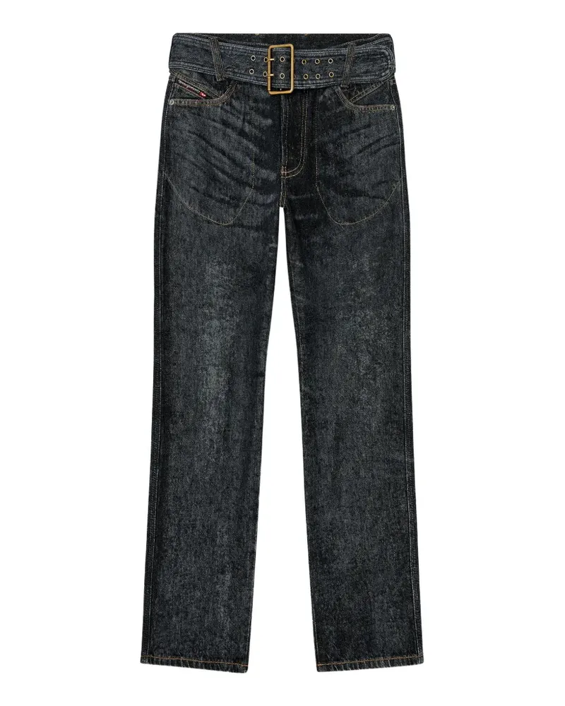 Diesel belted slim-fit jeans - Schwarz Schwarz