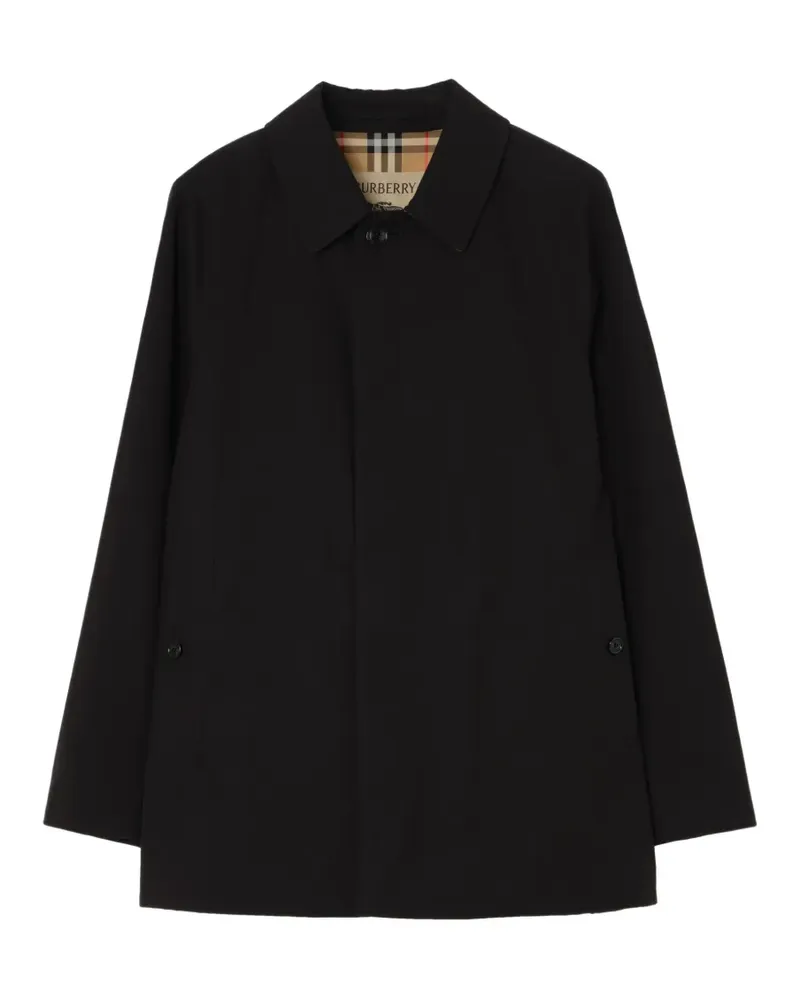 Burberry extra-short gabardine Camden car coat - Schwarz Schwarz