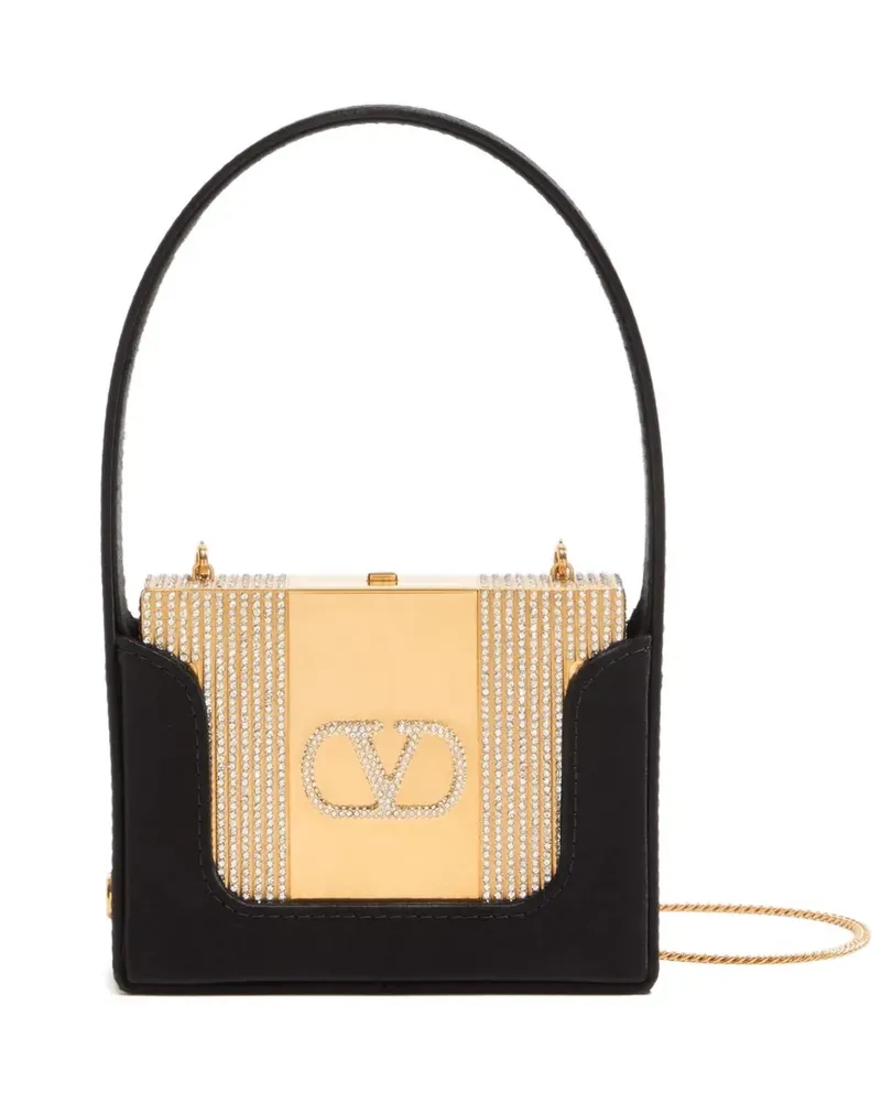 Valentino Garavani Minaumorphe Clutch mit Kristallen - Gold Gold