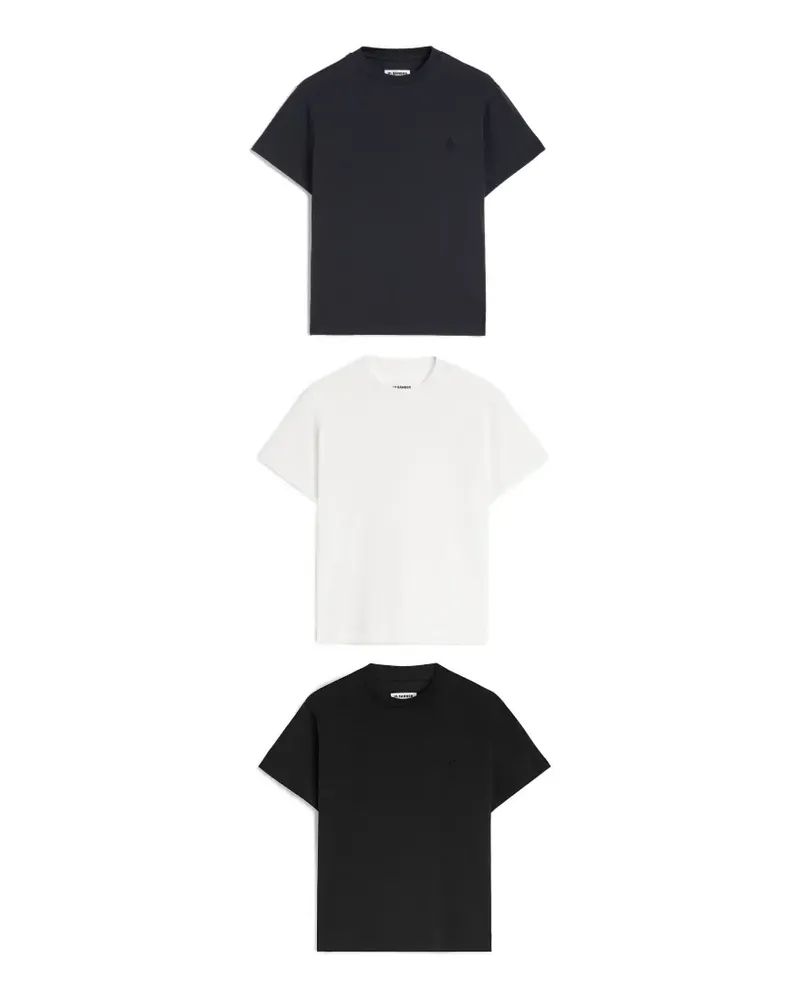 Jil Sander Kurzärmeliges T-Shirts (3er-Set) - Schwarz Schwarz