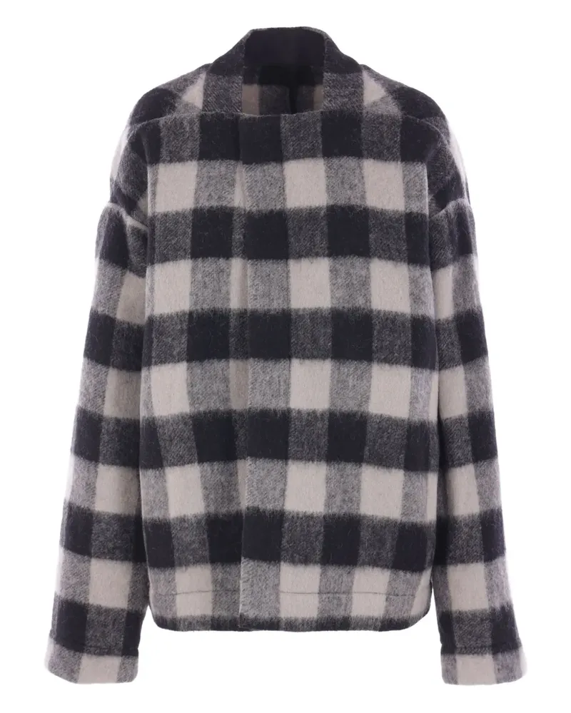 Rick Owens Karierte Jacke - Schwarz Schwarz