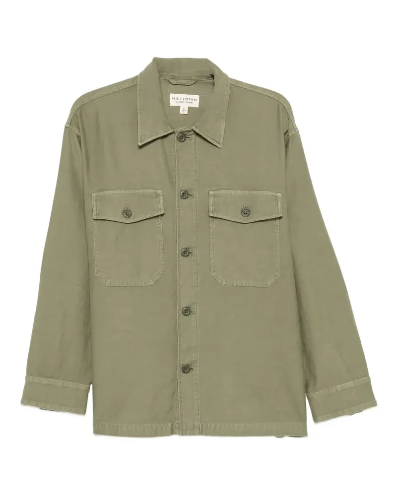 Nili Lotan Howard button-up chest-pocket shirt - Grün Grün